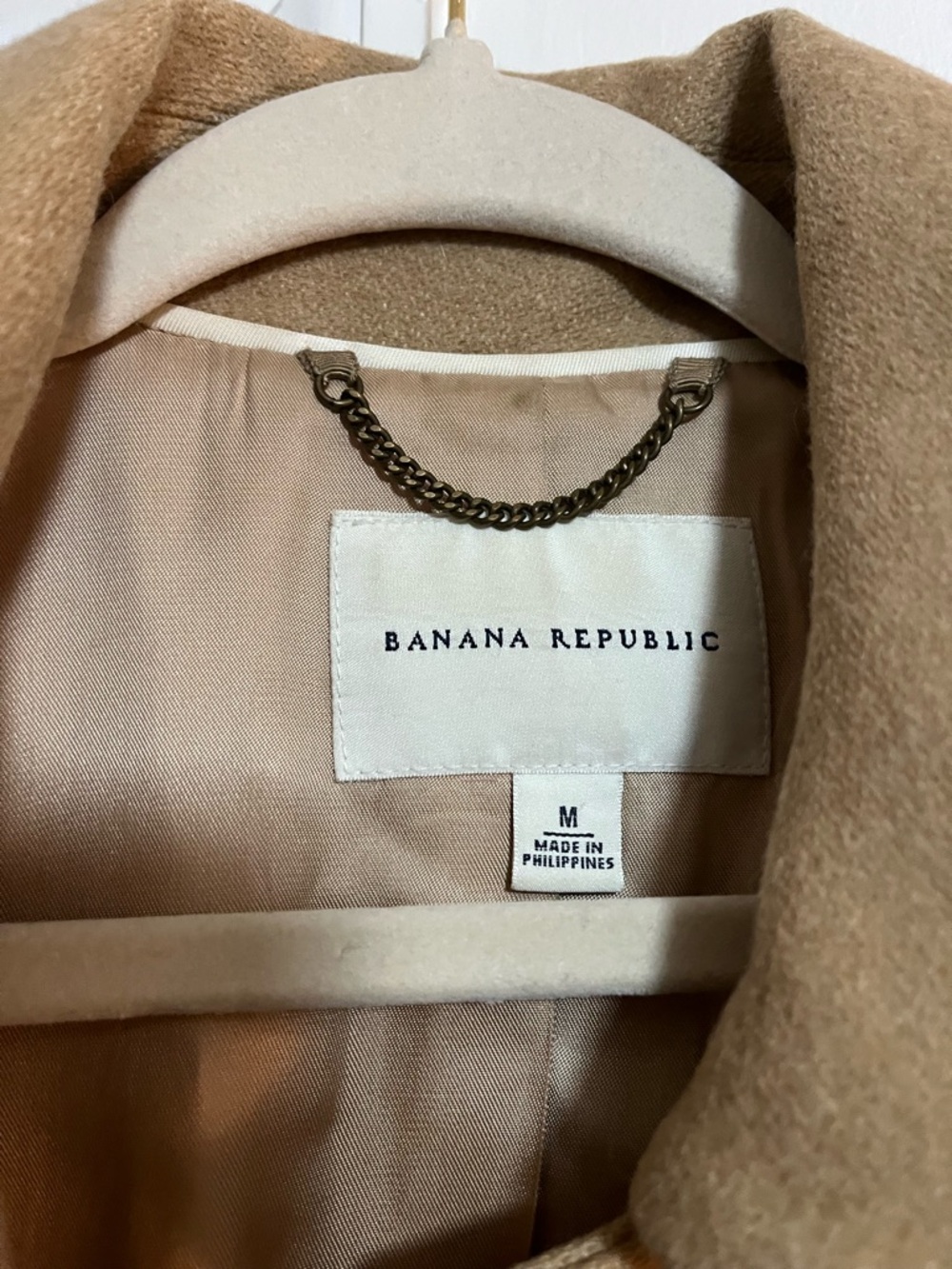 Banana Republic Camel/Tan Wool Pea Coat - Picture 5 of 6